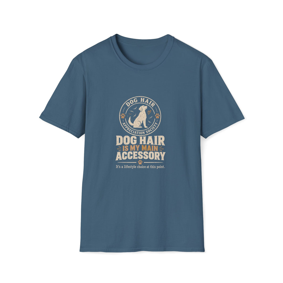Dog Hair Is My Main Accessory– Funny Dog Lover Graphic Tee
