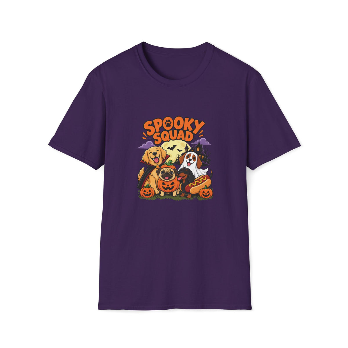 Spooky Squad Halloween Dog T Shirt – Funny Halloween Graphic Tee