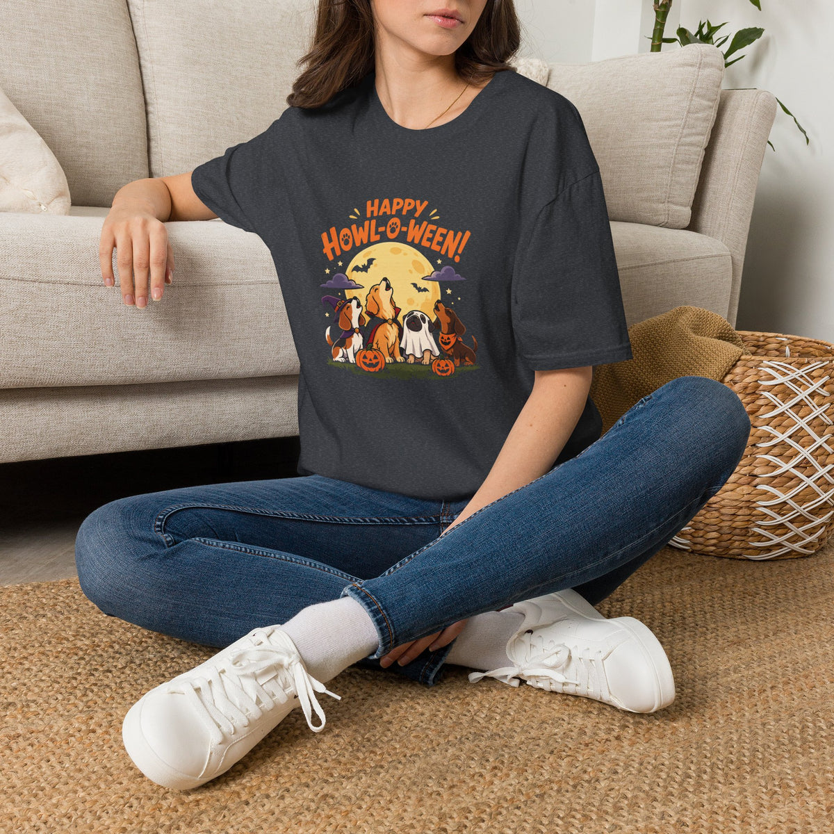 Happy Howl-O-Ween Dog Shirt – Funny Halloween Graphic Tee