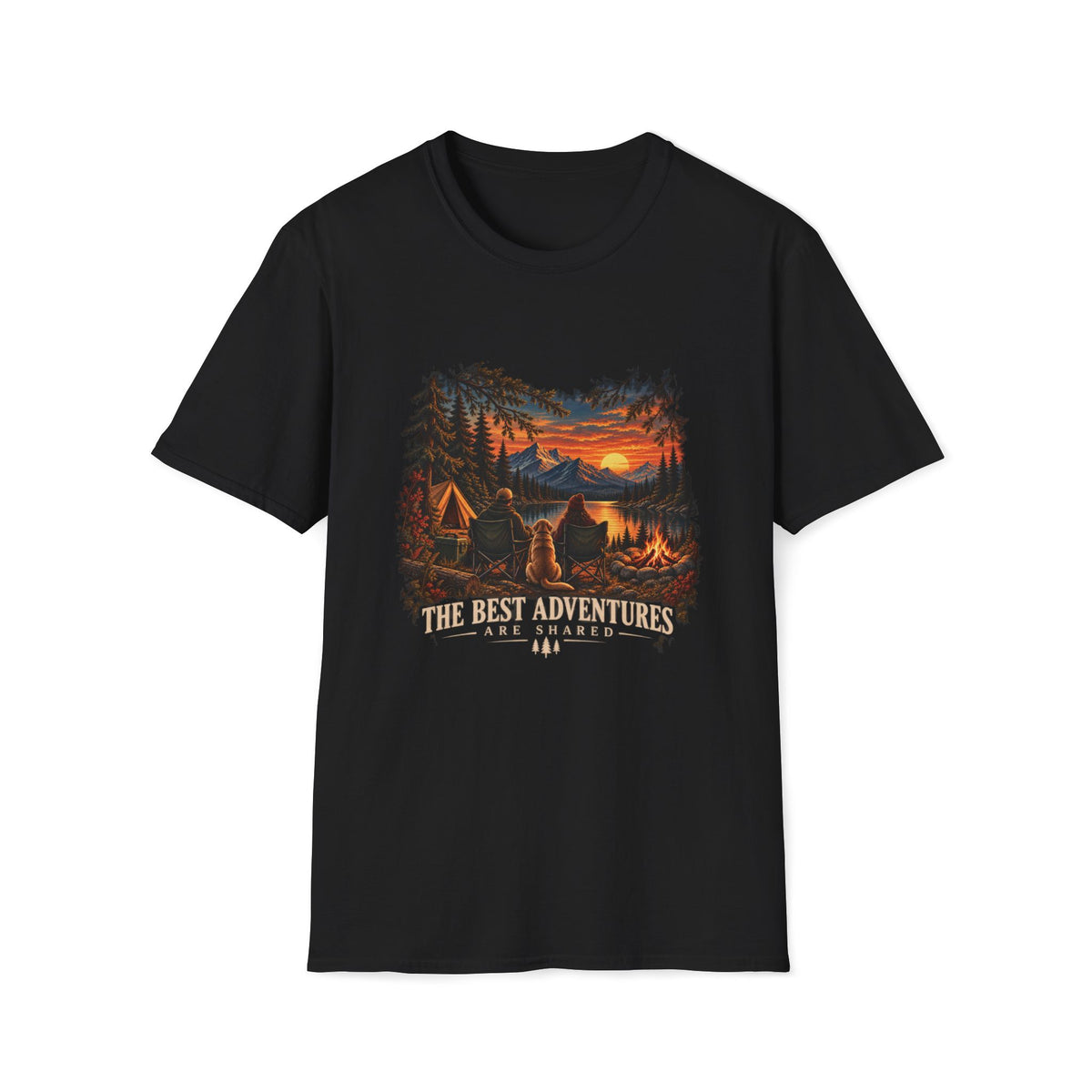 The Best Adventures Are Shared Shirt – Outdoor Camping Dog Lover Tee
