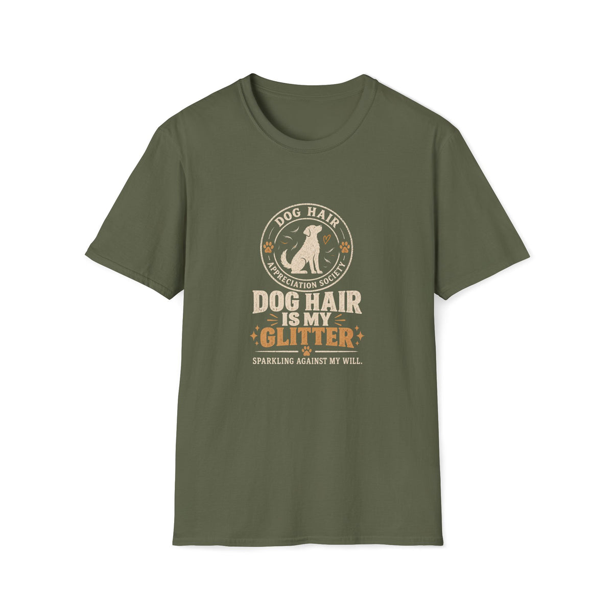 Dog Hair Is My Glitter Shirt – Funny Dog Lover Graphic Tee