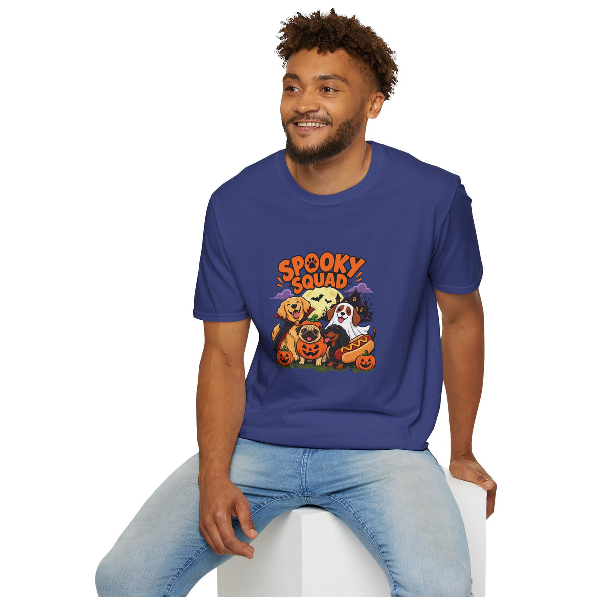 Spooky Squad Halloween Dog T Shirt – Funny Halloween Graphic Tee