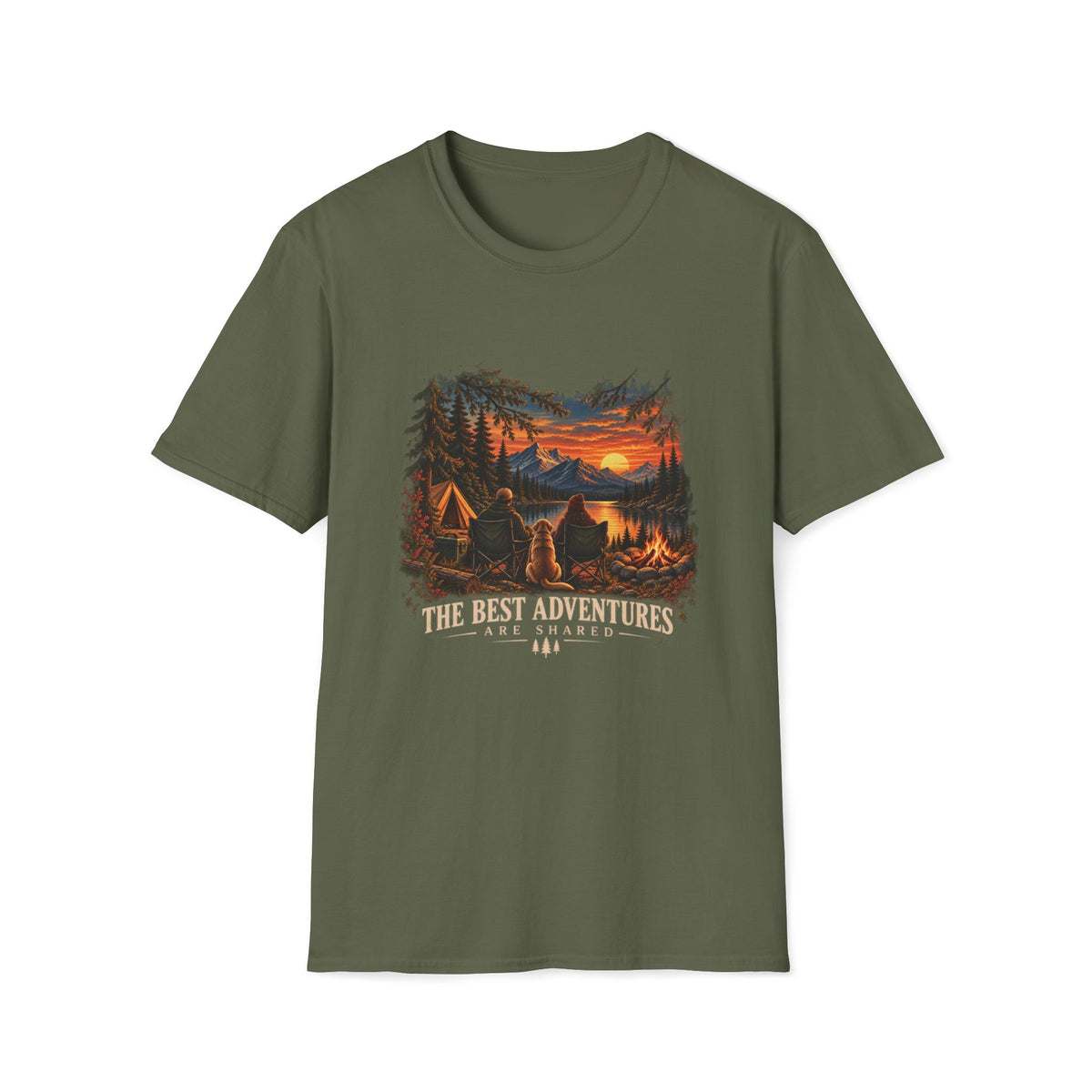 The Best Adventures Are Shared Shirt – Outdoor Camping Dog Lover Tee