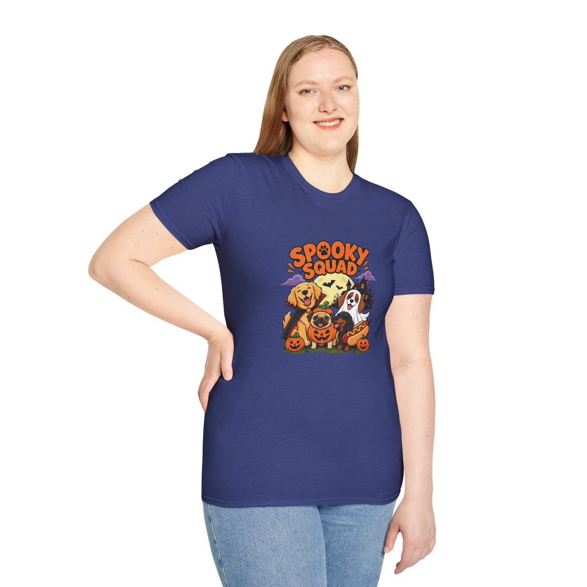 Spooky Squad Halloween Dog T Shirt – Funny Halloween Graphic Tee