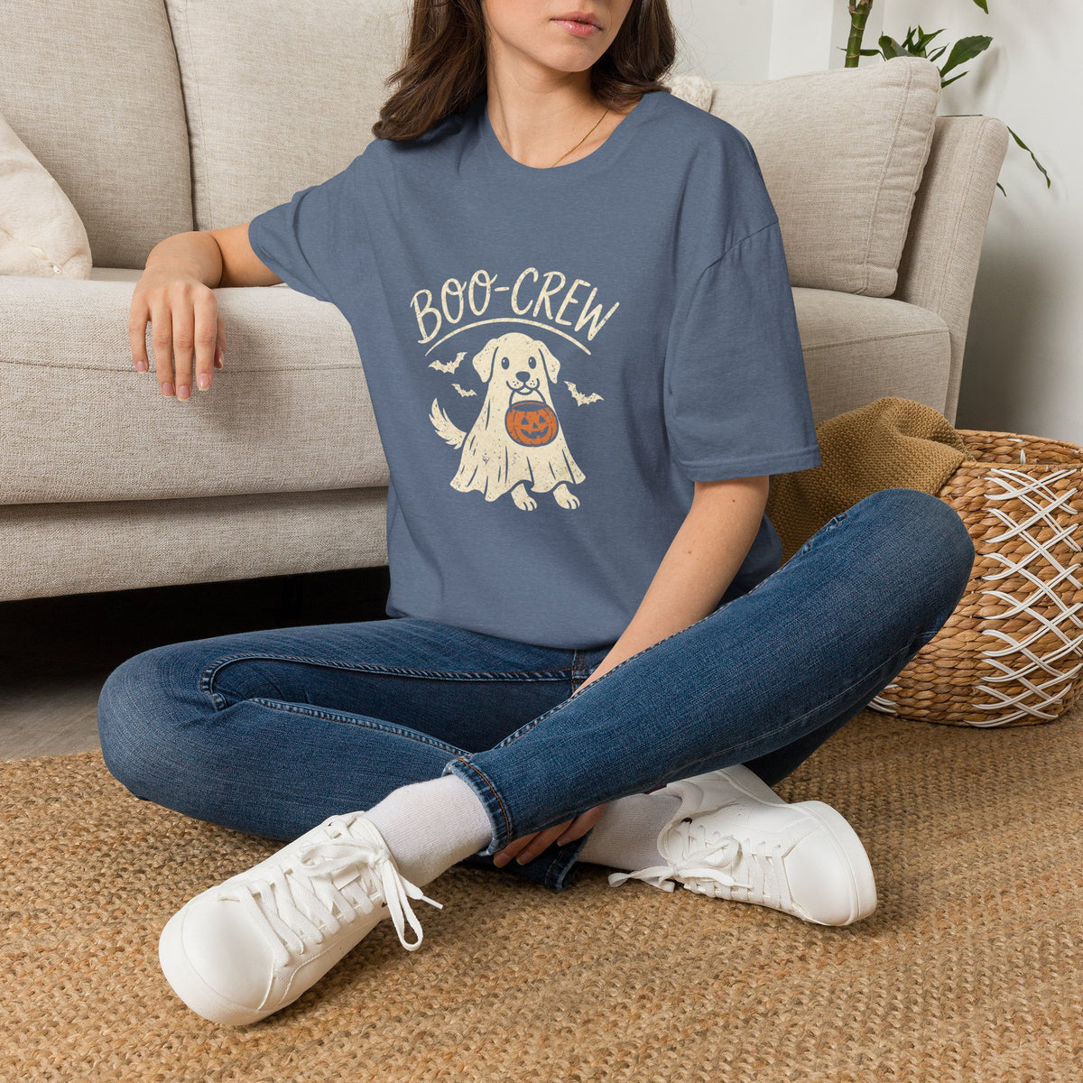 Boo Crew Halloween Dog Shirt – Funny Ghost Dog Graphic Tee