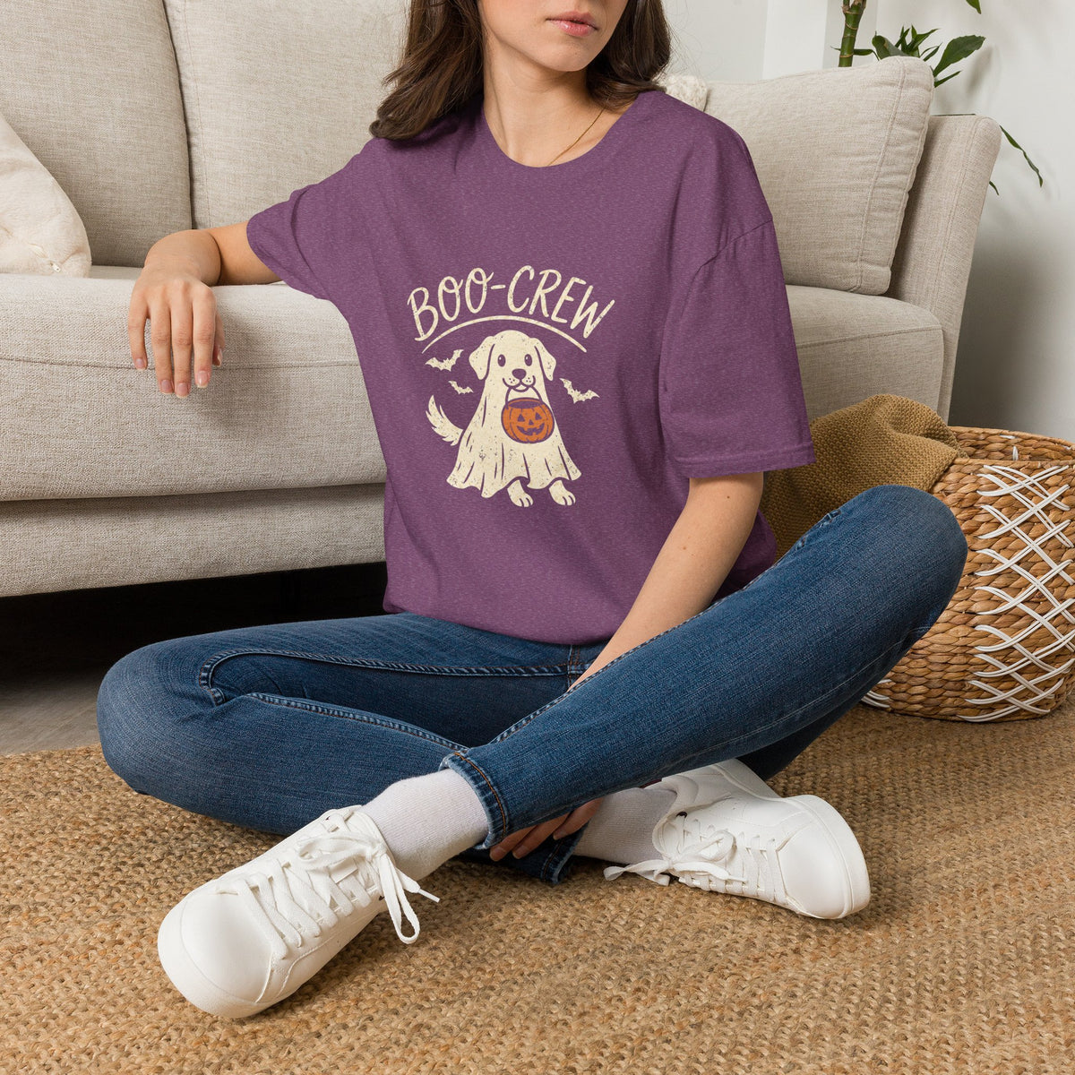 Boo Crew Halloween Dog Shirt – Funny Ghost Dog Graphic Tee