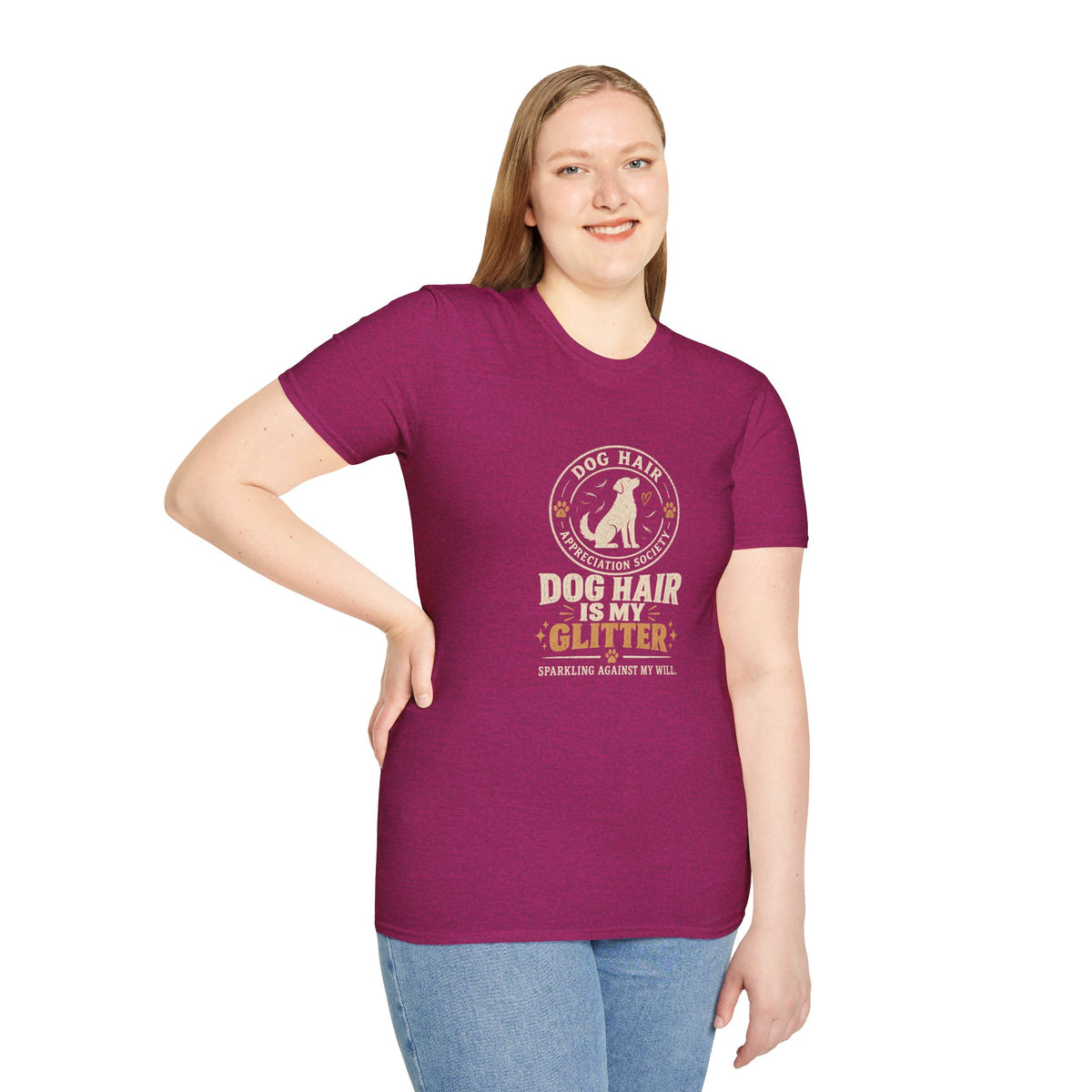 Dog Hair Is My Glitter Shirt – Funny Dog Lover Graphic Tee