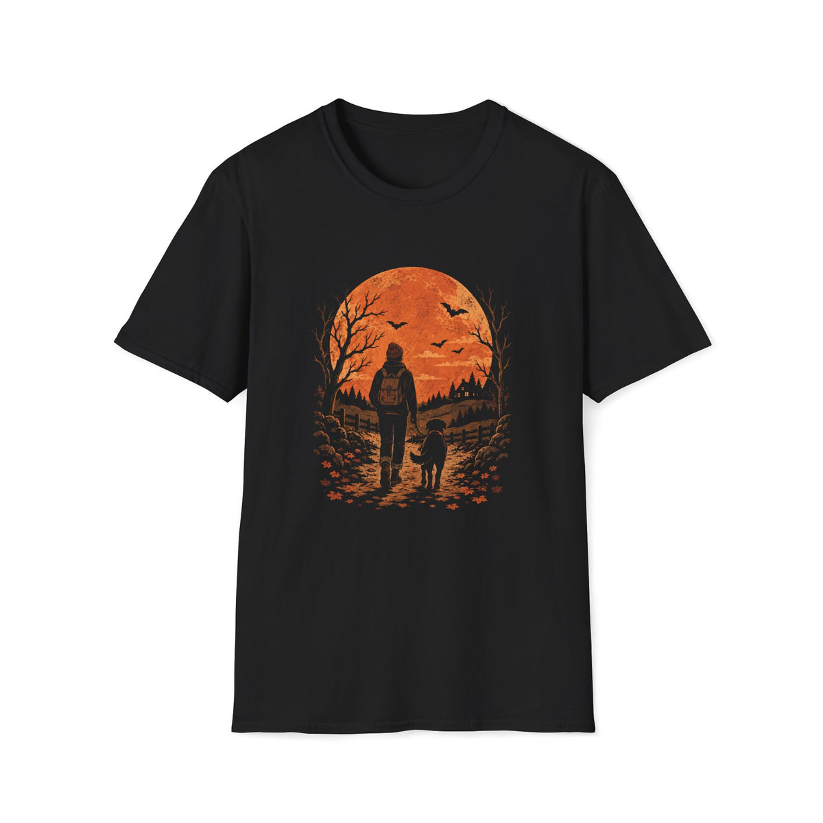Autumn Adventures With My Dog Shirt – Fall Outdoor Dog Lover Graphic Tee
