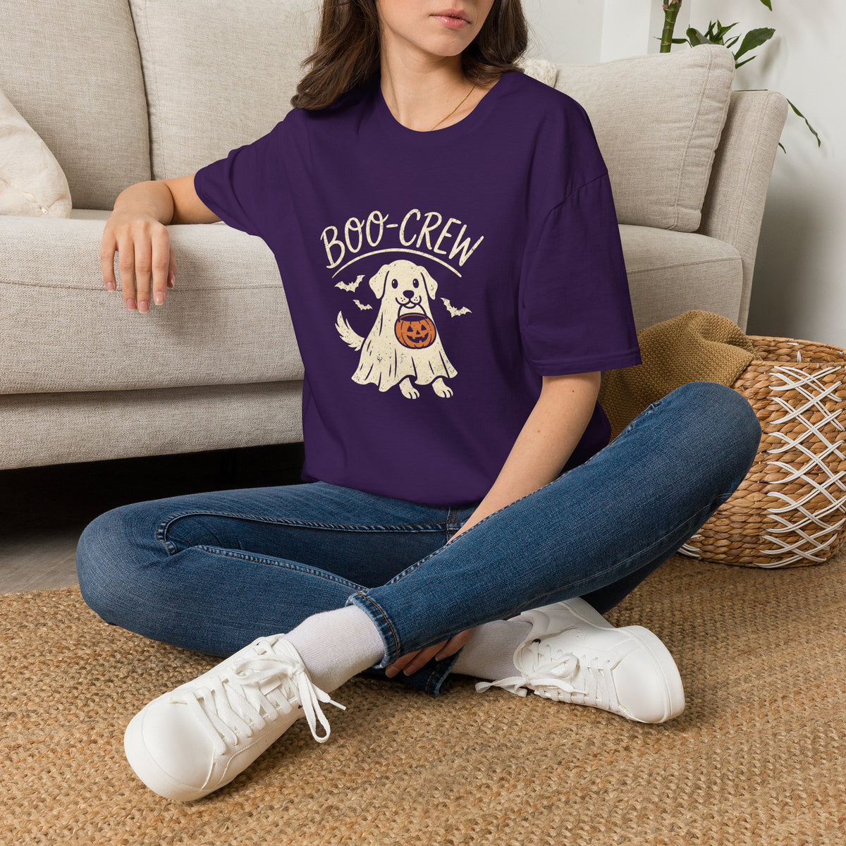 Boo Crew Halloween Dog Shirt – Funny Ghost Dog Graphic Tee