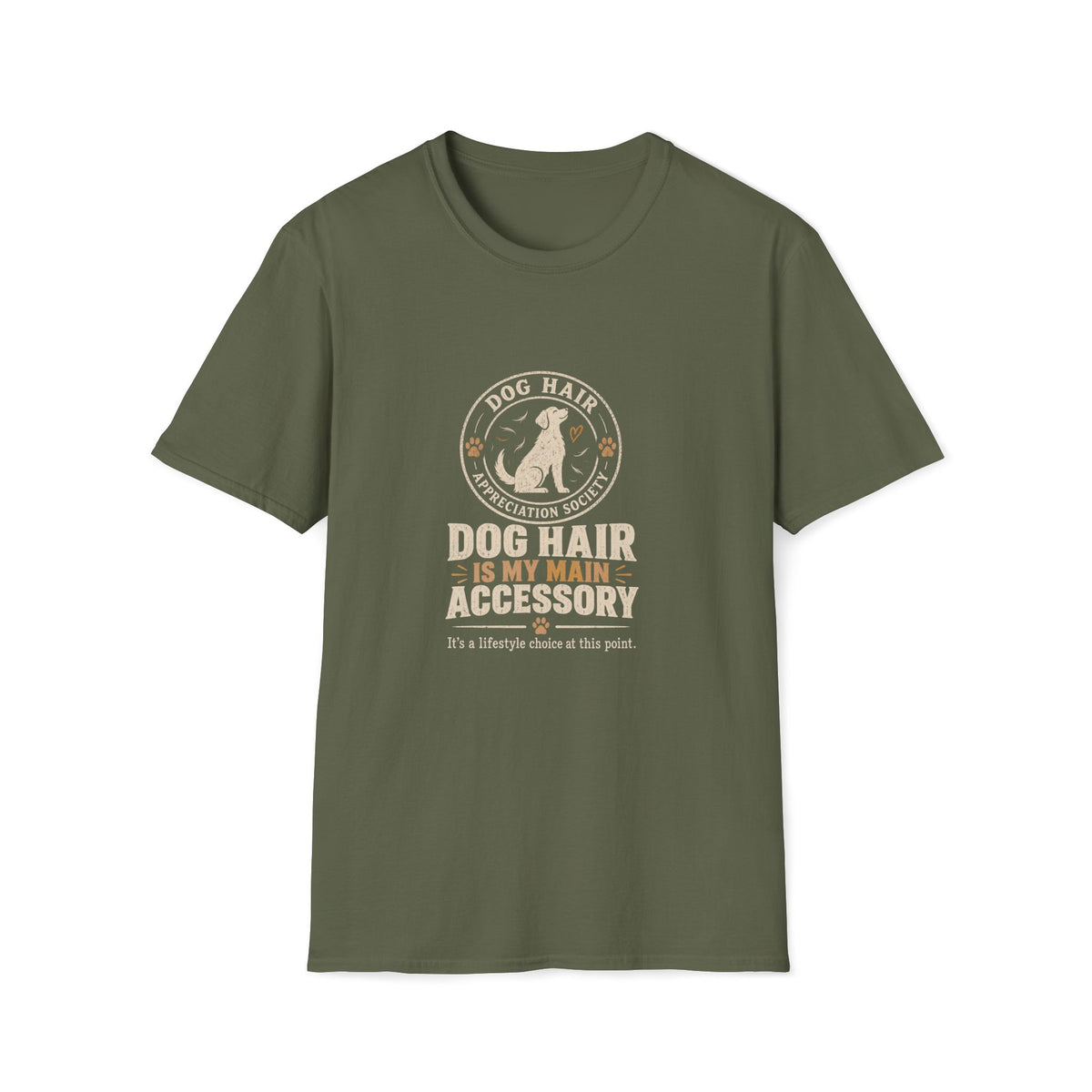 Dog Hair Is My Main Accessory– Funny Dog Lover Graphic Tee