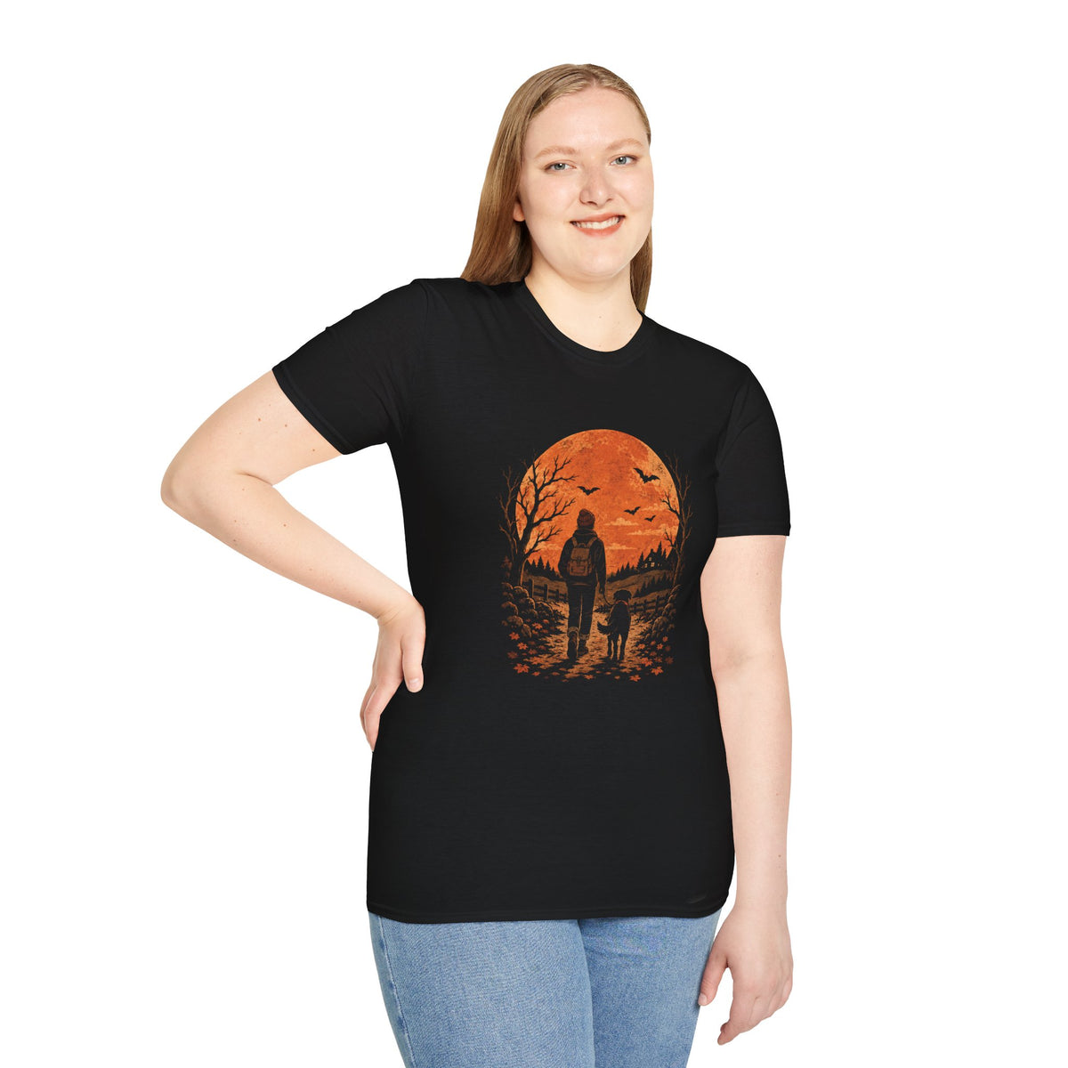Autumn Adventures With My Dog Shirt – Fall Outdoor Dog Lover Graphic Tee
