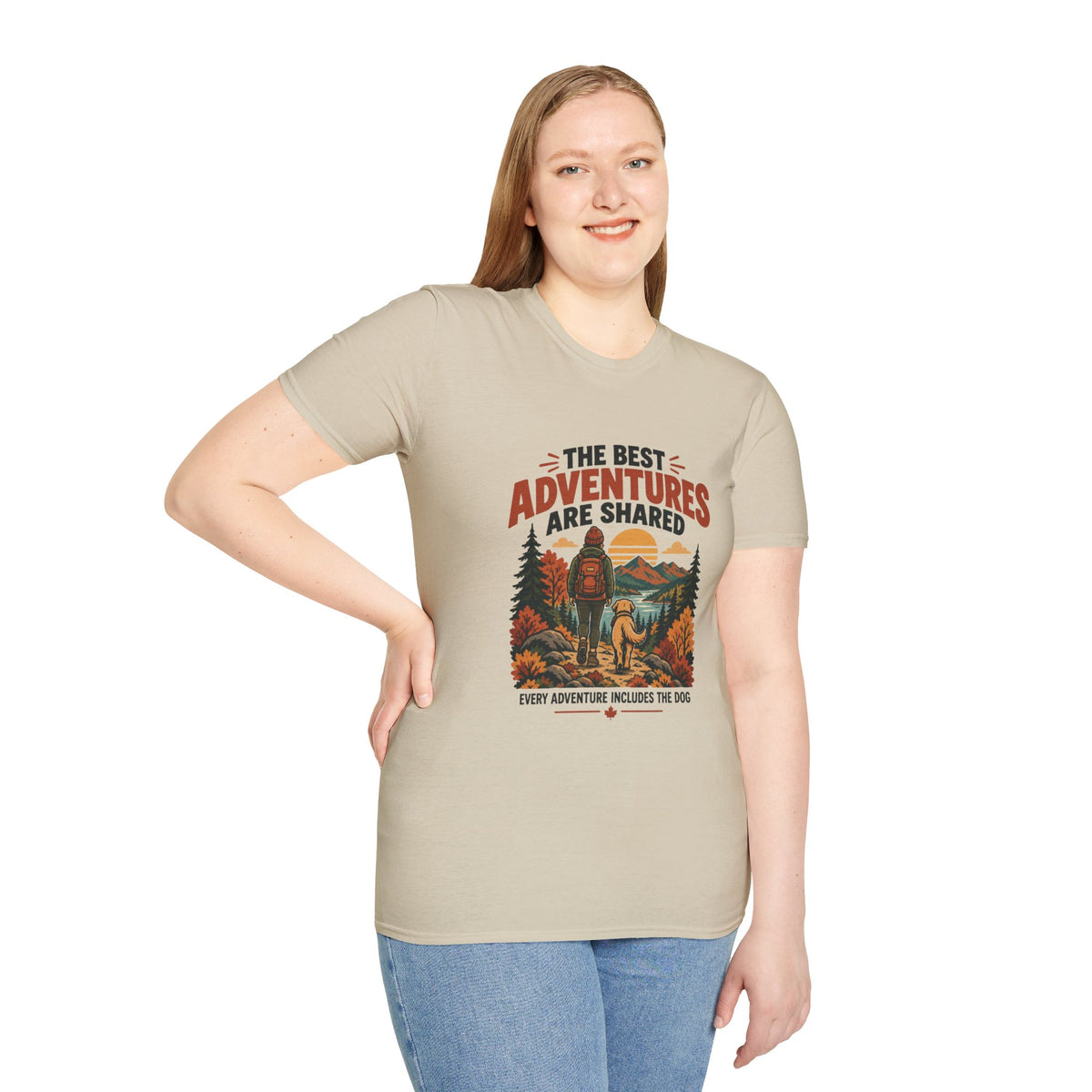 Every Adventure Includes the Dog T Shirt – Hiking & Outdoor Dog Lover Graphic Tee