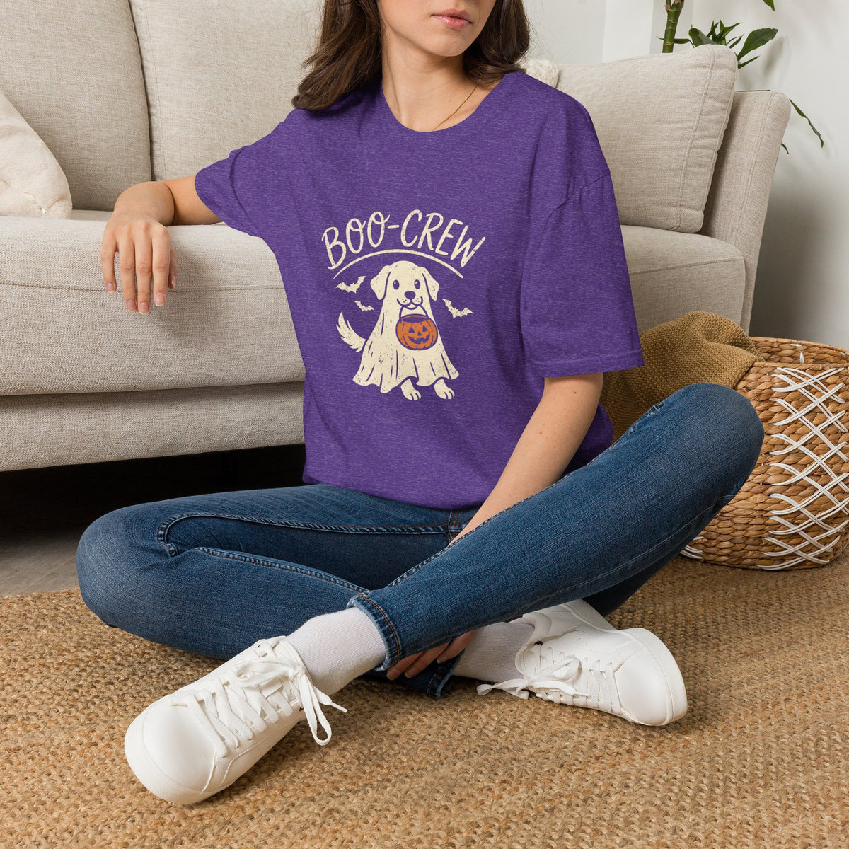 Boo Crew Halloween Dog Shirt – Funny Ghost Dog Graphic Tee