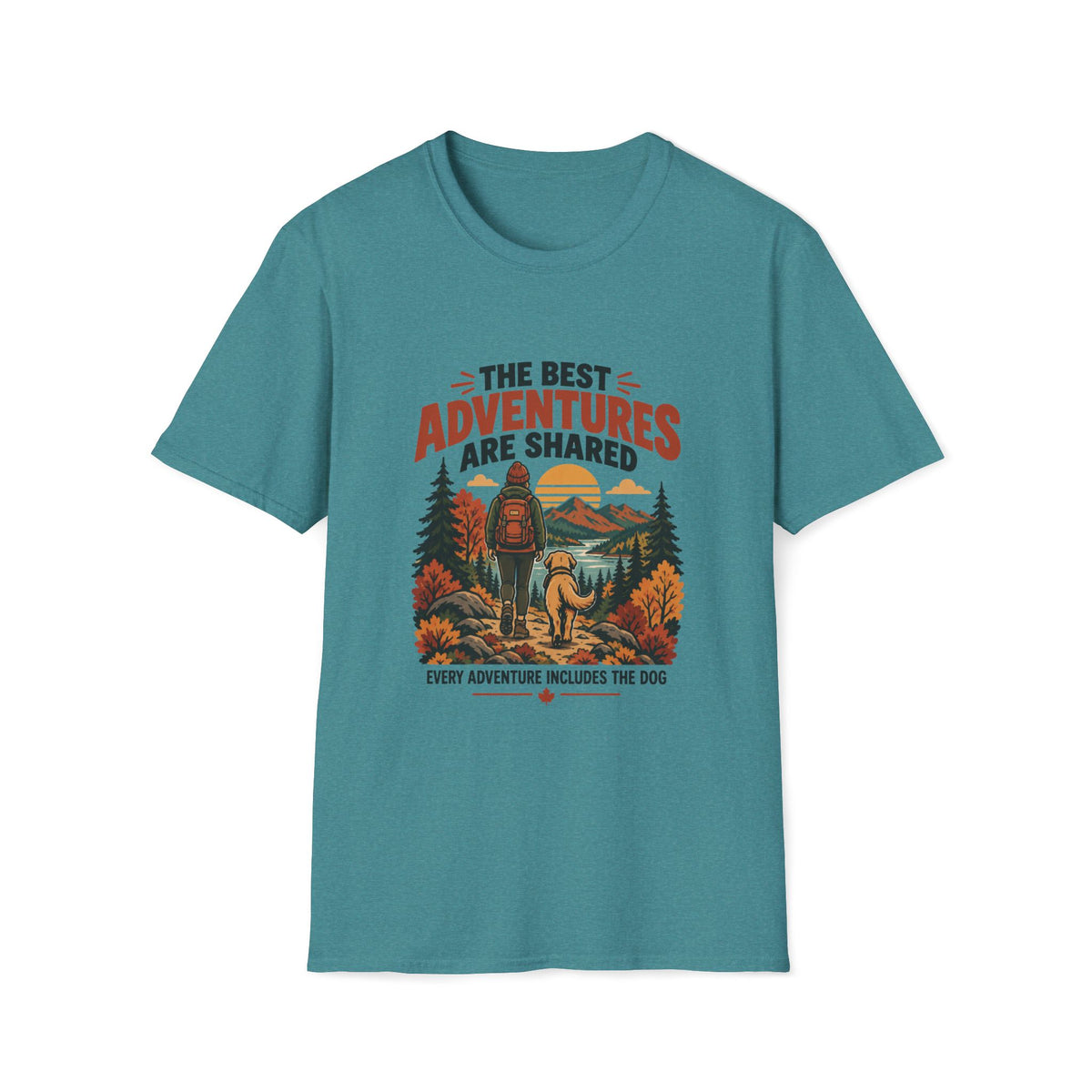 Every Adventure Includes the Dog T Shirt – Hiking & Outdoor Dog Lover Graphic Tee