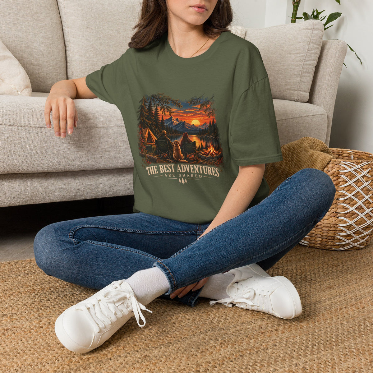 The Best Adventures Are Shared Shirt – Outdoor Camping Dog Lover Tee