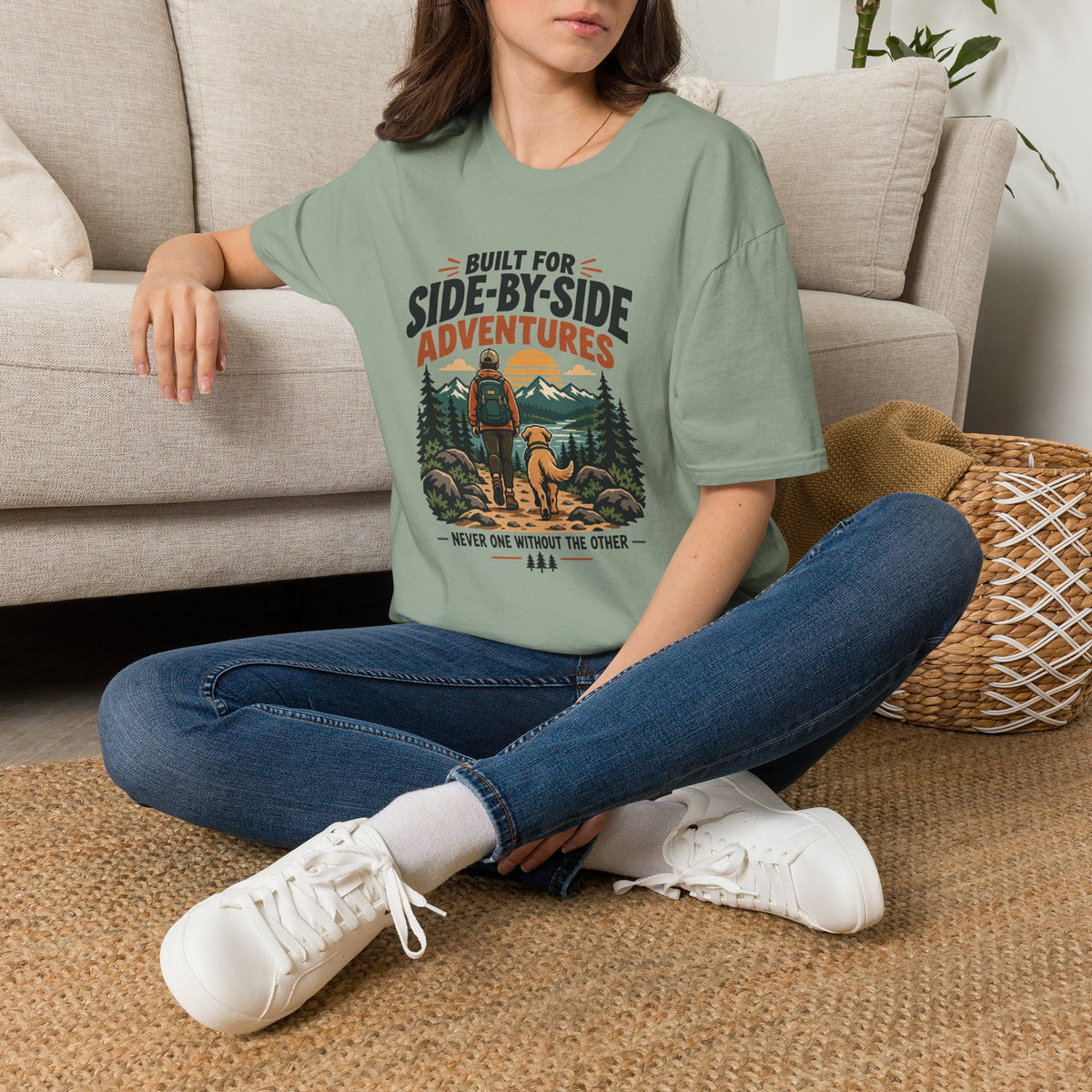 Build for Side- by Side Adventures– Hiking & Outdoor Dog Lover Graphic Tee