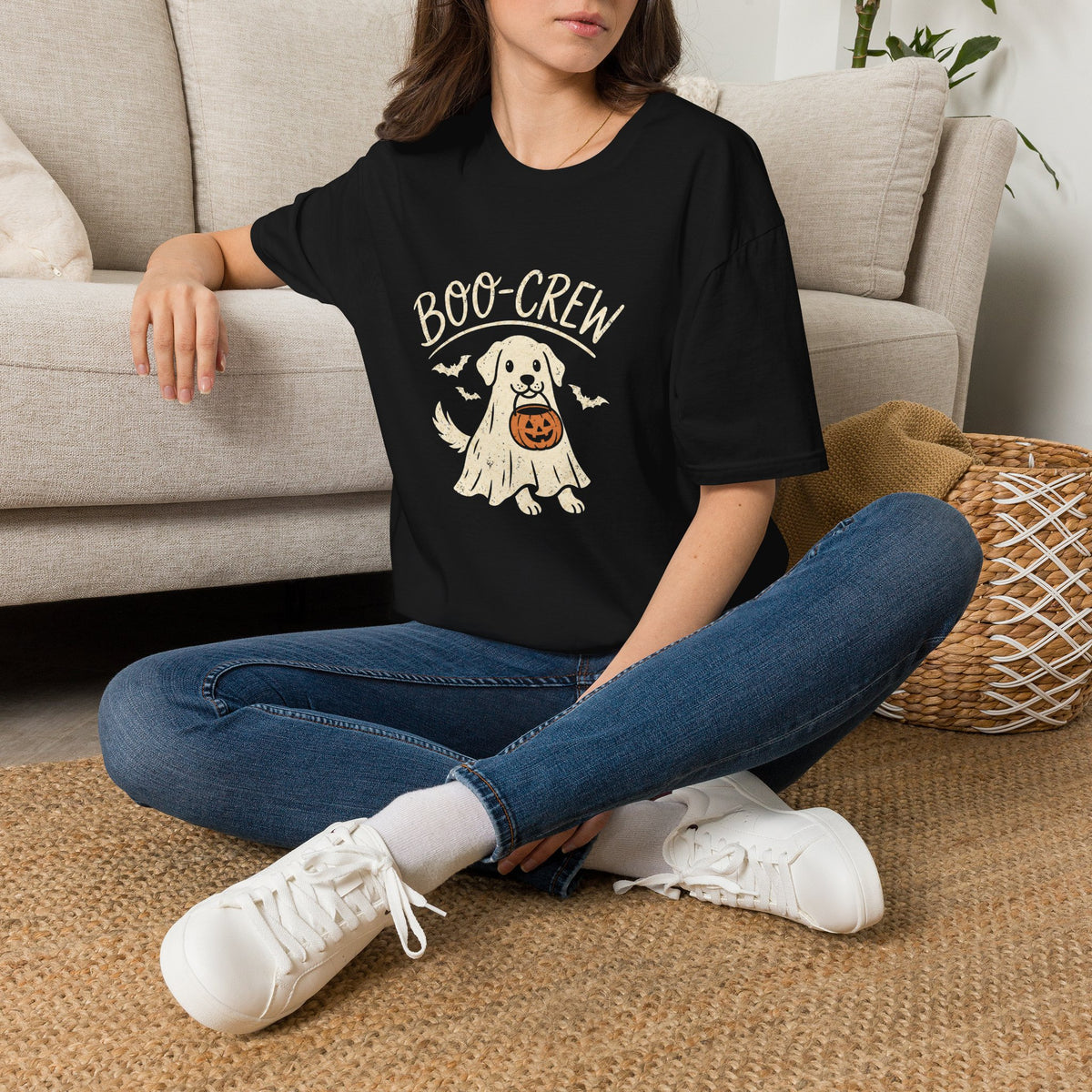 Boo Crew Halloween Dog Shirt – Funny Ghost Dog Graphic Tee