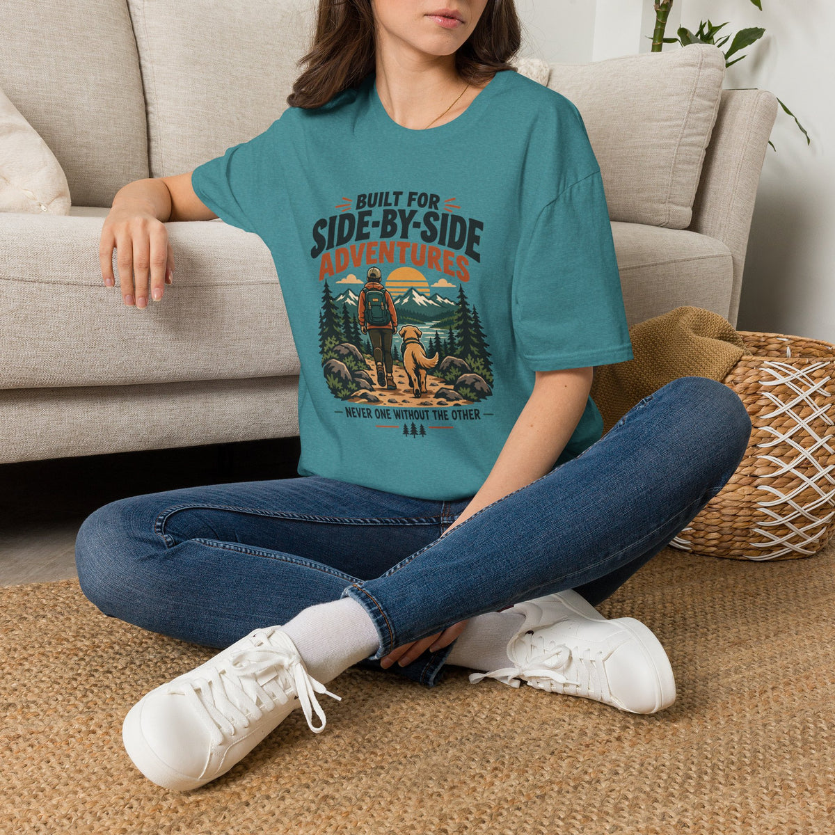 Build for Side- by Side Adventures– Hiking & Outdoor Dog Lover Graphic Tee