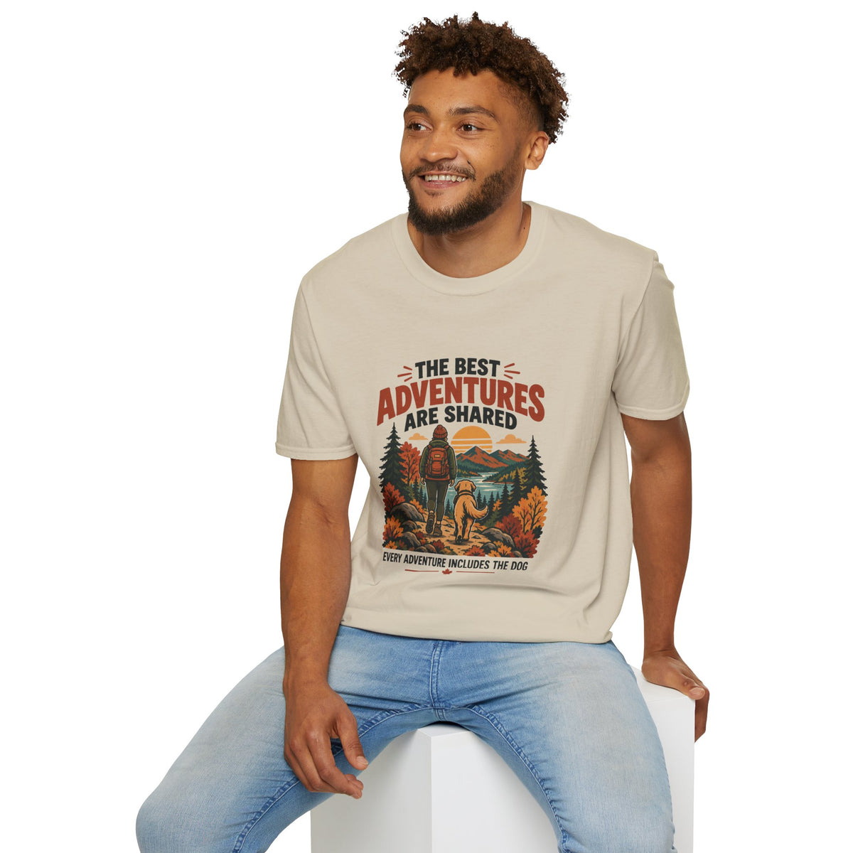 Every Adventure Includes the Dog T Shirt – Hiking & Outdoor Dog Lover Graphic Tee