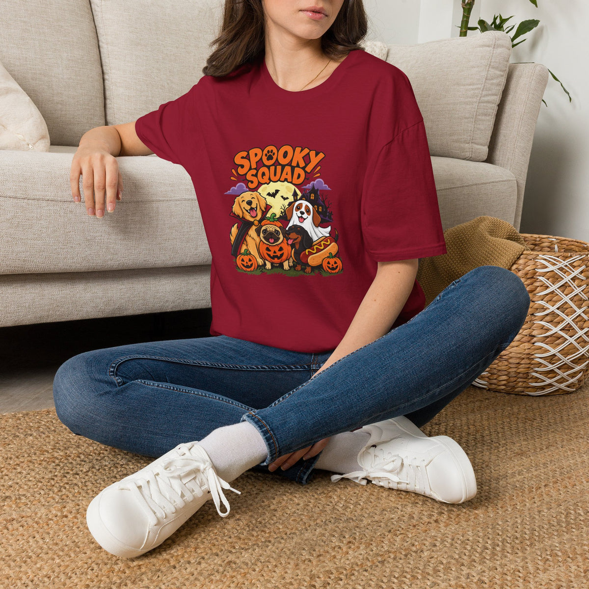 Spooky Squad Halloween Dog T Shirt – Funny Halloween Graphic Tee