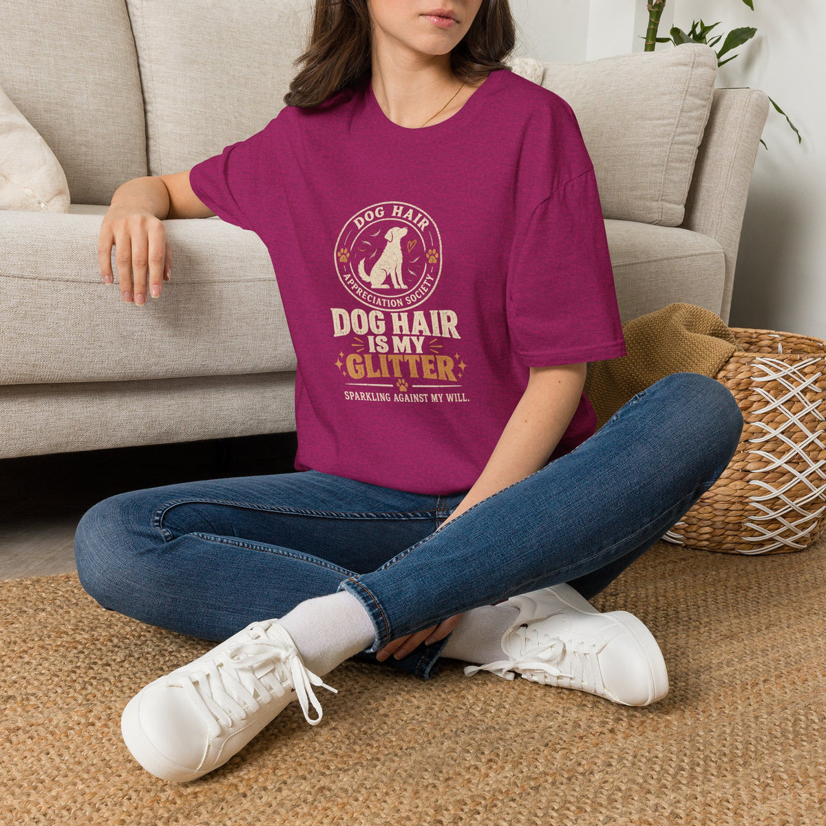 Dog Hair Is My Glitter Shirt – Funny Dog Lover Graphic Tee