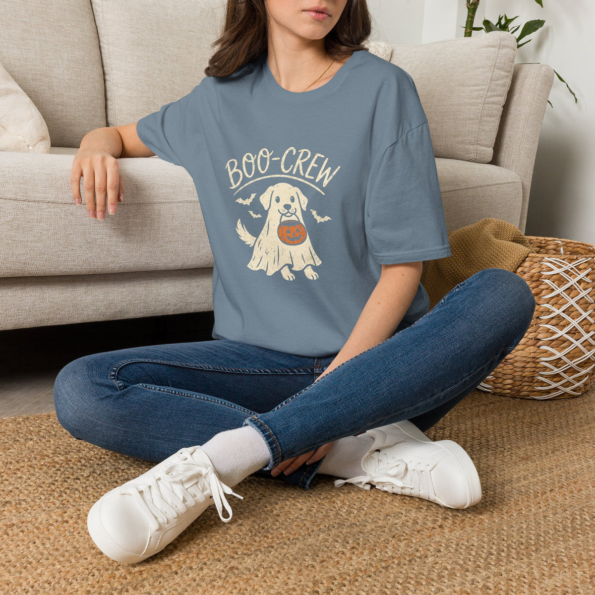 Boo Crew Halloween Dog Shirt – Funny Ghost Dog Graphic Tee