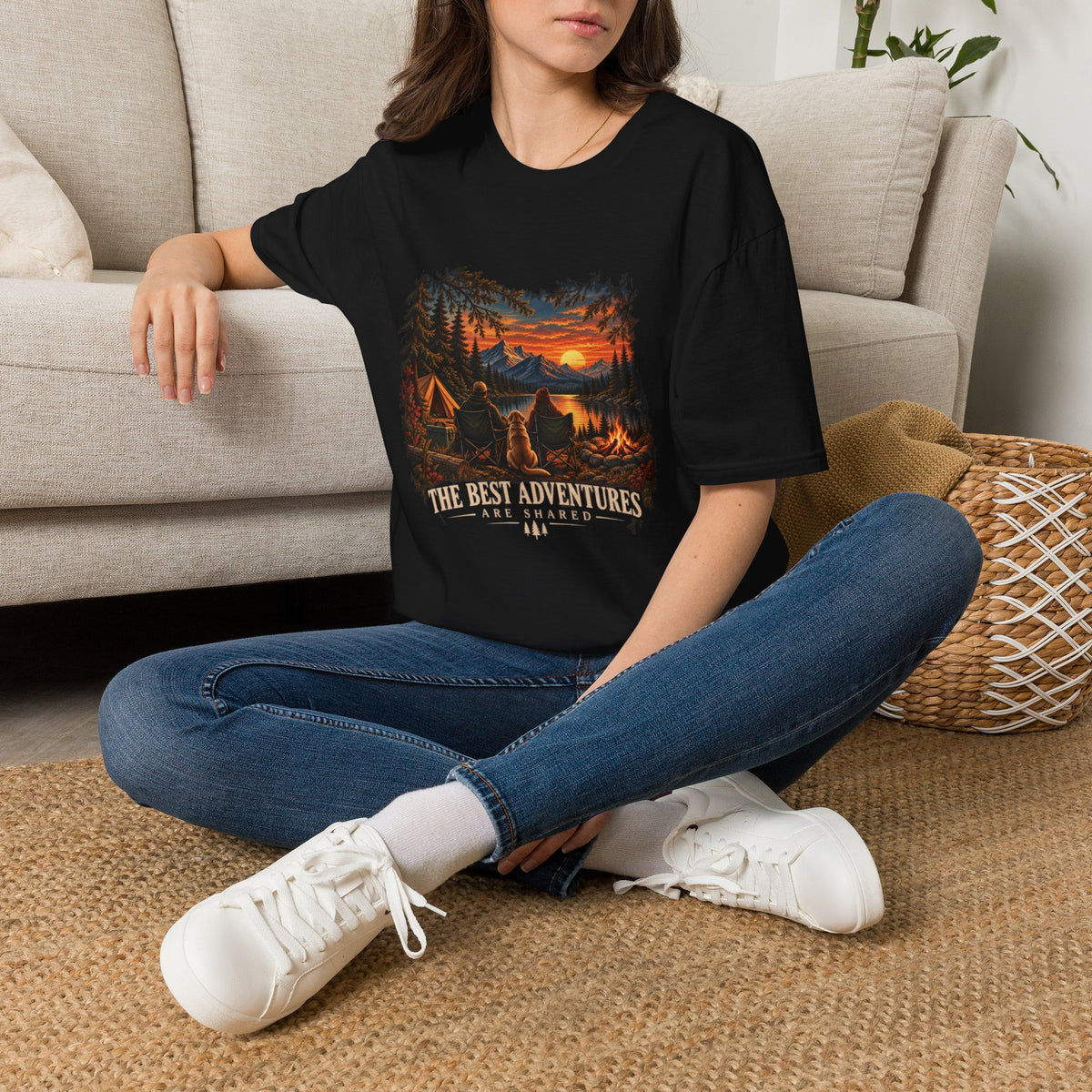 The Best Adventures Are Shared Shirt – Outdoor Camping Dog Lover Tee