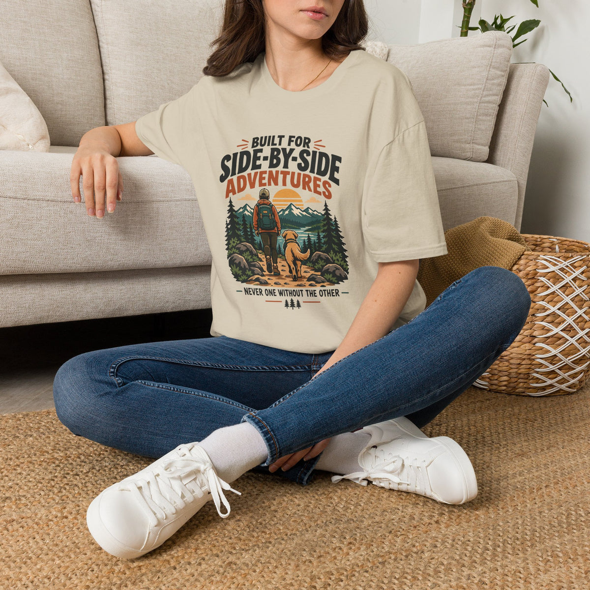Build for Side- by Side Adventures– Hiking & Outdoor Dog Lover Graphic Tee