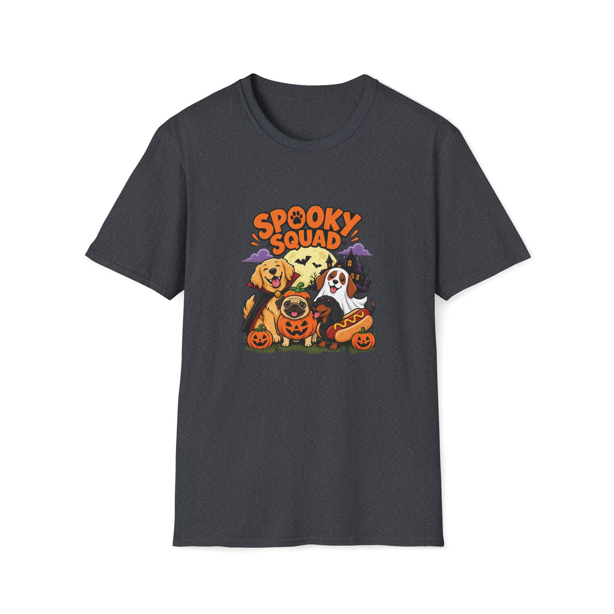 Spooky Squad Halloween Dog T Shirt – Funny Halloween Graphic Tee