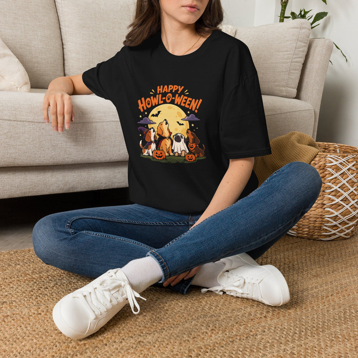 Happy Howl-O-Ween Dog Shirt – Funny Halloween Graphic Tee