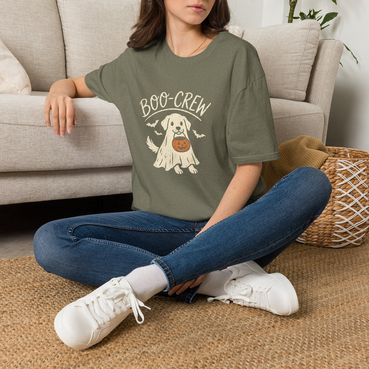 Boo Crew Halloween Dog Shirt – Funny Ghost Dog Graphic Tee