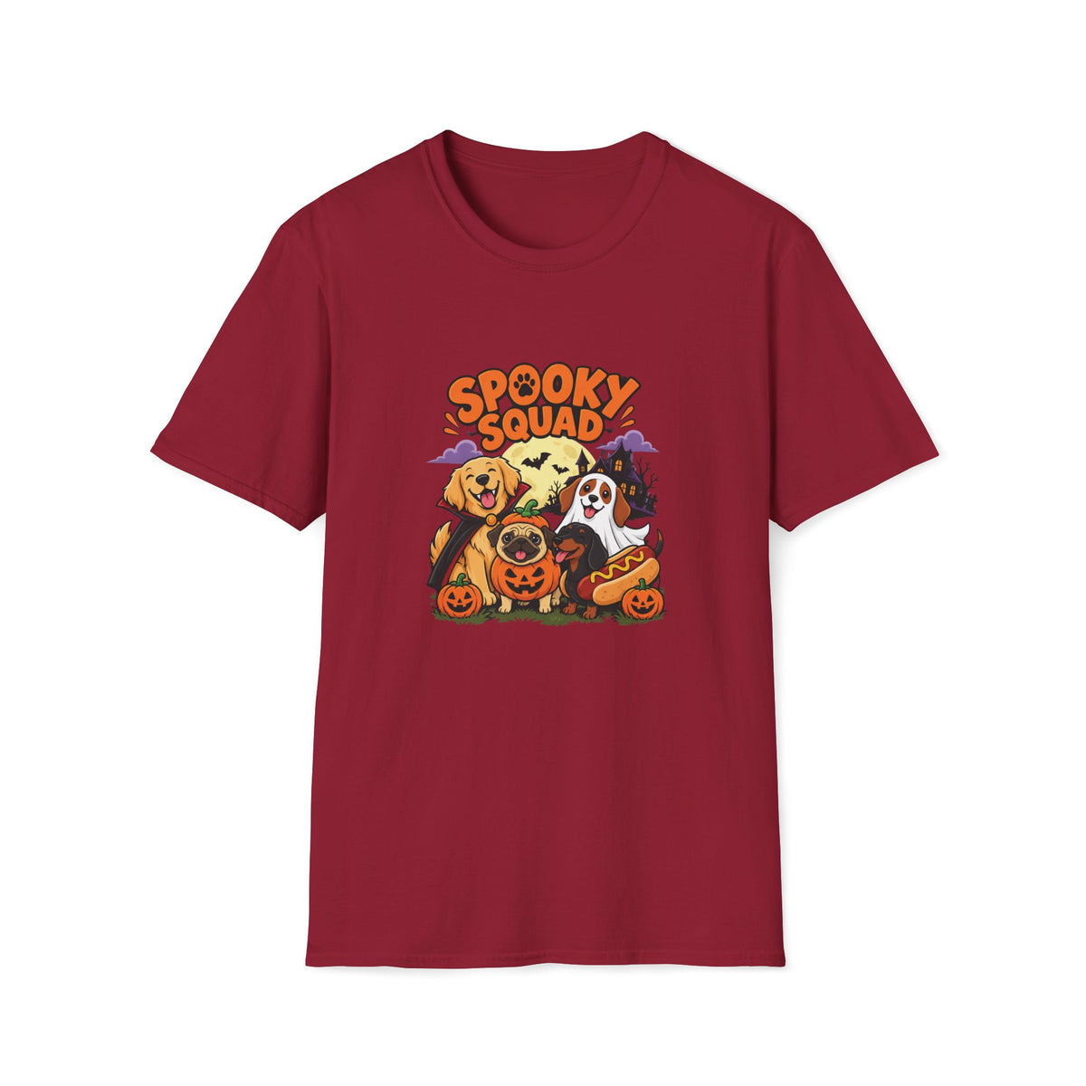 Spooky Squad Halloween Dog T Shirt – Funny Halloween Graphic Tee