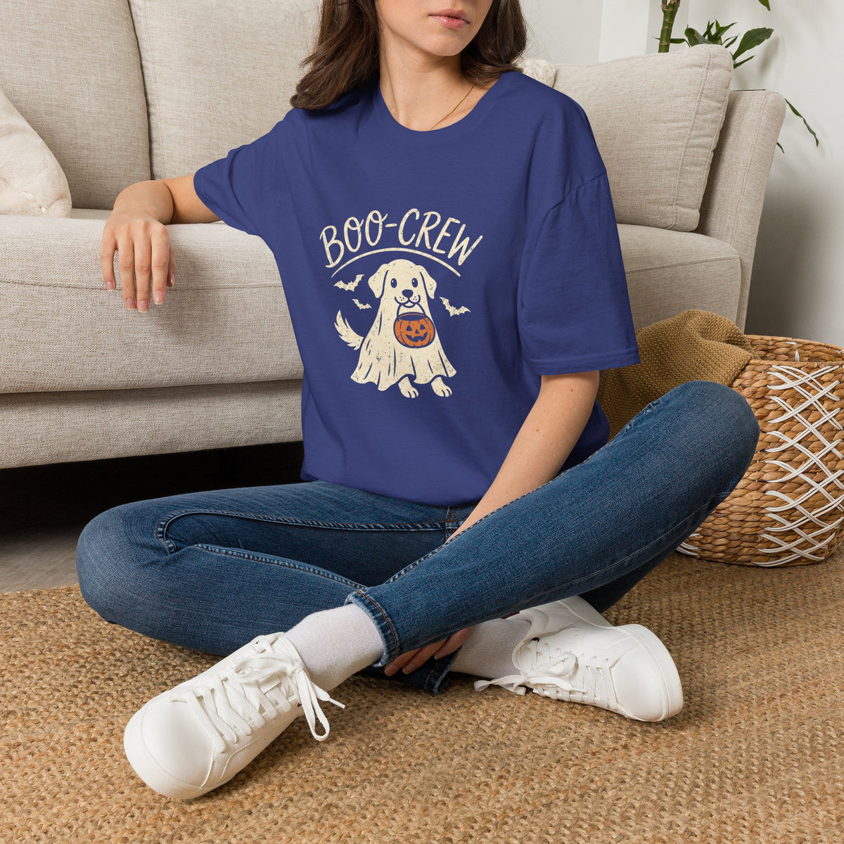 Boo Crew Halloween Dog Shirt – Funny Ghost Dog Graphic Tee